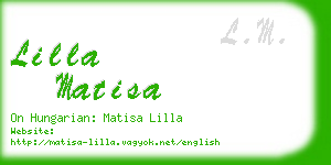 lilla matisa business card